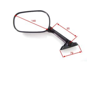 Rechtes schwarzes Verkleidungsspiegel JMP 6969721 für Suzuki GSX-R