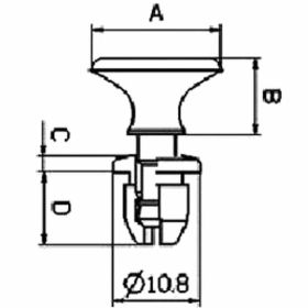 HONDA RVT-LR02 Kunststoff-Riegel-Kit 10 Stück
