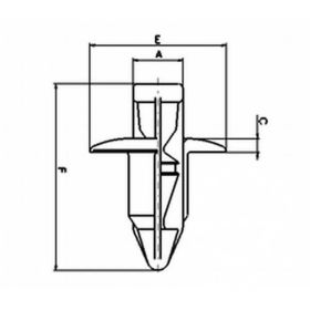 10 Kunststoff-Rivetsatz SUZUKI RVT-PR06