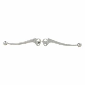 MEC EUR Ensemble de leviers d'embrayage/frein en aluminium argenté 2 pièces 1996-2023