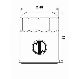 Filtro olio MEIWA A11001 per ARCTIC CAT
