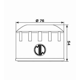 Filtro olio Meiwa B9001