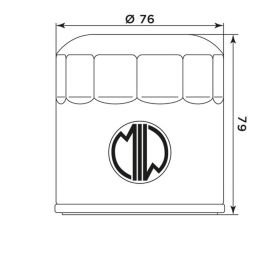 Filtro olio MEIWA B9002 per BMW