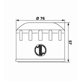 Filtro olio Meiwa B9003