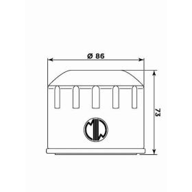 Filtro olio Meiwa BO14003