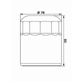Filtro olio Meiwa BU10001
