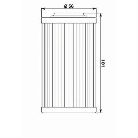 Filtro olio Meiwa BU10004