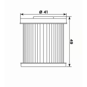 Filtro olio MEIWA DA16002 per DAELIM
