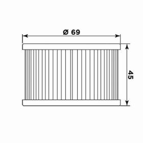 Filtro olio MEIWA H1005 per HONDA