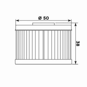 Filtro olio MEIWA H1017 per HONDA