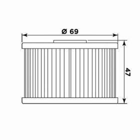 Filtro olio MEIWA H1018 per HONDA