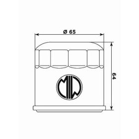 Filtro olio MEIWA H1019 per HONDA