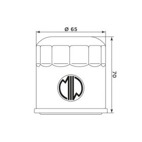 Filtro olio MEIWA HD17004 per HARLEY DAVIDSON