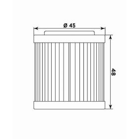 Filtro olio MEIWA HU18001 per HUSQVARNA