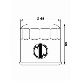 Filtro olio Meiwa HY19002