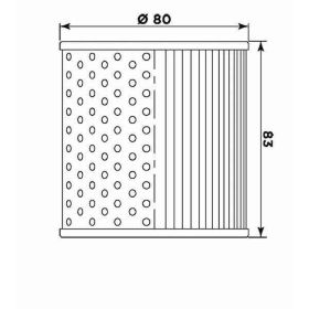 Filtro olio MEIWA K2001 per KAWASAKI