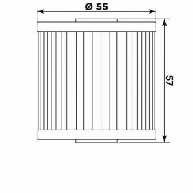 Filtro olio MEIWA K2002 per KAWASAKI