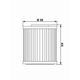 Filtro olio Meiwa K2015