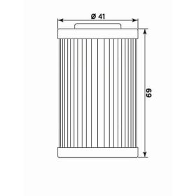 Filtro olio Meiwa KT8001