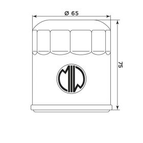 Filtro olio MEIWA KT8005 per KTM