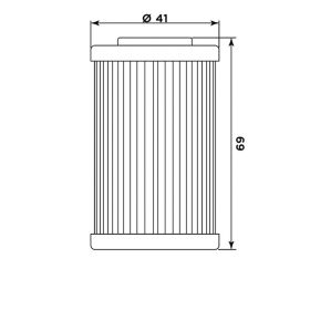 Filtro olio Meiwa KT8007
