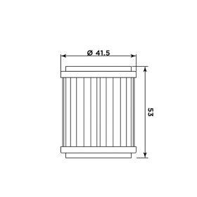 Filtro olio Meiwa KT8009