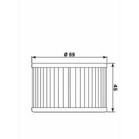 Filtro olio MEIWA KY7004 per KYMCO