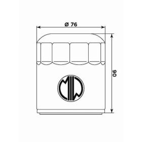 Filtro olio MEIWA MG20001 per MOTO GUZZI