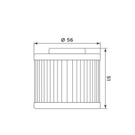 Filtro olio MEIWA MV21003 per MV AGUSTA