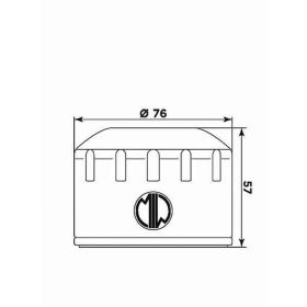 Filtro olio Meiwa P5002