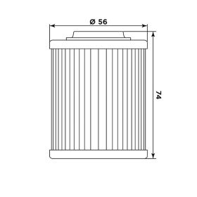 Filtro olio Meiwa P5010