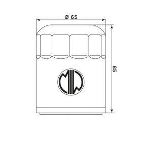 Filtro olio MEIWA PO22001 per POLARIS
