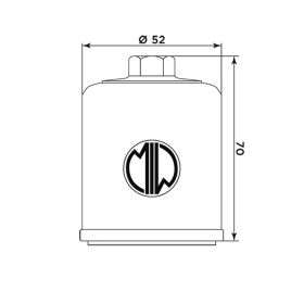 Filtro olio Meiwa PO22003