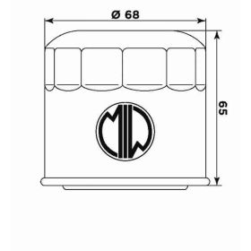 Filtro olio Meiwa S3011