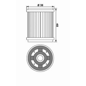 Filtro olio Meiwa Y4006