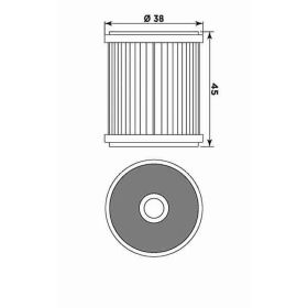 Filtro olio Meiwa Y4015