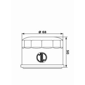 Filtro olio Meiwa Y4016