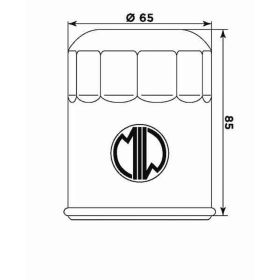 Filtro olio Meiwa Y4019