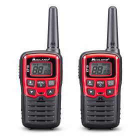 Coppia Walkie Talkie MIDLAND XT10 Nero Rosso