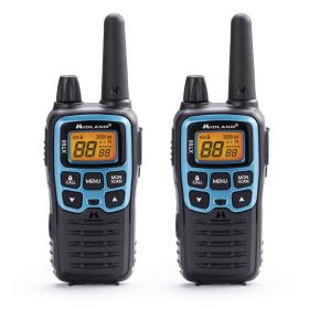 Coppia Walkie Talkie MIDLAND XT60 Nero Blu con Caricabatterie da tavolo