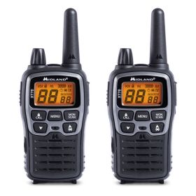 Coppia Walkie Talkie MIDLAND XT70 Nero con Caricabatterie da tavolo