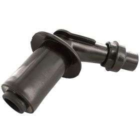 Pipetta Candela Nero Motoforce in Plastica lunga Connettore 45°