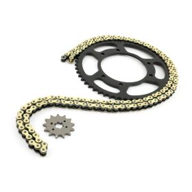 KIT TRASMISSIONE PIGNONE 14 CORONA 53 PASSO 420 DERBI D50B