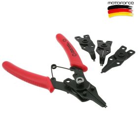 Buzzetti Zangen für Seeger-Ringe enthaltene Einsätze+