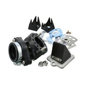 RACING 360° suction kit with PIAGGIO 50 AC LC reed valve.
