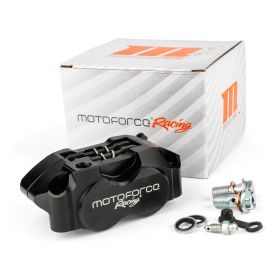 Front and rear radial brake caliper with 4 pistons Motoforce Racing black