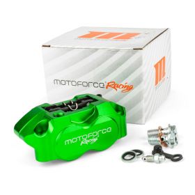 Front and Rear Radial Brake Caliper with 4 Pistons Motoforce Racing Green