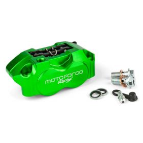 Front and Rear Radial Brake Caliper with 4 Pistons Motoforce Racing Green