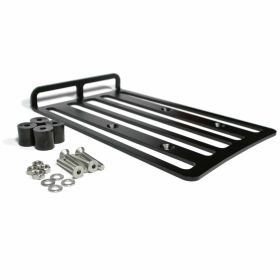 MRP Hinterer Gepäckträger 25x16 cm Schwarz lackierter Stahl