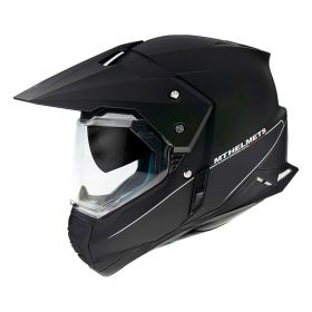 Casco Enduro MT Helmets Synchrony Duosport SV Solid A1 Nero Opaco